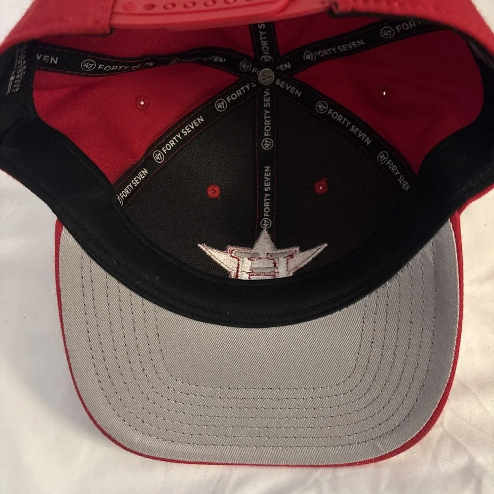 Houston Astros Hat Red Star Logo Strap 47 Brand Red MLB‎ OSFA Vintage